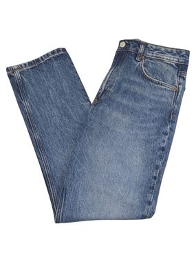 Reformation Liza Ultra High Rise Straight Jeans Icarian Blue Size 29 Organic